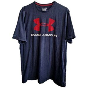 Under Armour Men's XL Blue Short Sleeve Heat Gear T-Shirt No Care/Fabric Tags